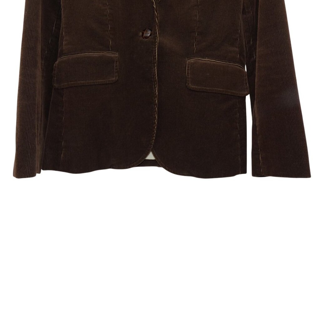 J.Crew Brown Corduroy Blazer Jacket Women’s 4 Academia Preppy Vintage - Picture 6 of 8